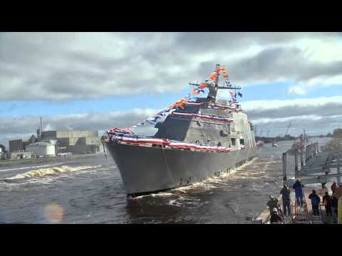 LCS 7 Detroit Side Launch