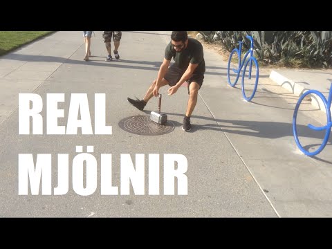 Real Mjolnir (Thor&#039;s Hammer) - Electromagnet, Fingerprint Scanner | Sufficiently Advanced