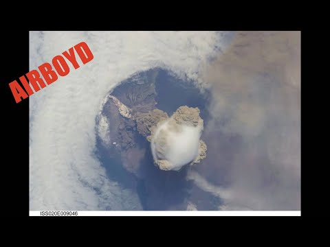Volcano Eruption From Space As Seen From The ISS