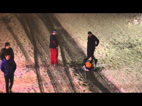 Drunken Russian taking their buddy home after Apres Ski