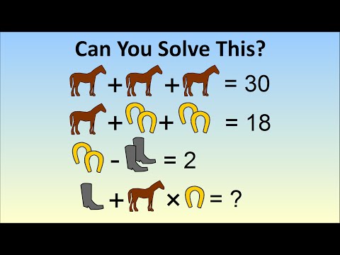 &quot;Only A Genius Can Solve&quot; Viral Math Problem - The Horse, Horseshoe, Boots Problem