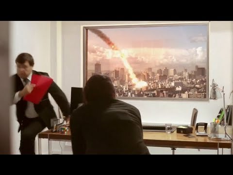 LG Ultra HD 84&quot; TV PRANK (METEOR EXPLODES DURING JOB INTERVIEW)