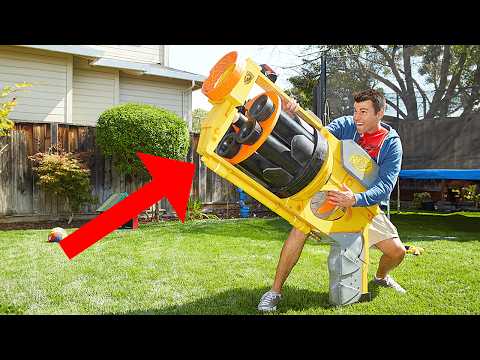 World&#039;s LARGEST NERF GUN!!