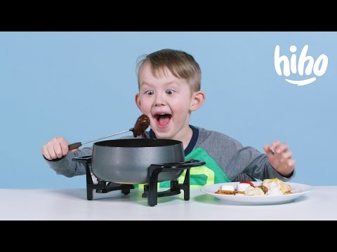 American Kids try Fondue | Kids Try | HiHo Kids