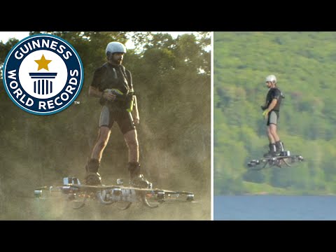 Farthest flight by hoverboard - Guinness World Records