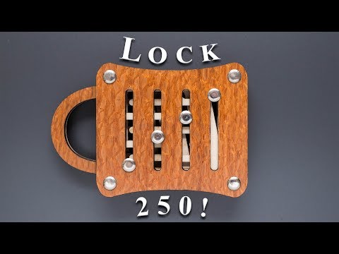 This lock requires 250 steps to open it! - Schloss 250
