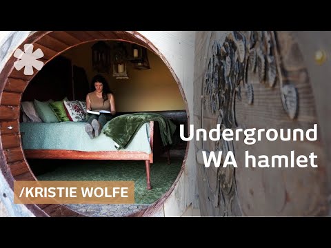 Kristie Wolfe builds underground home &amp; sets rural WA hamlet