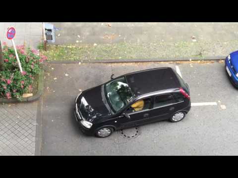 Frau am Steuer - Woman can&#039;t drive - Parking disaster in Dortmund