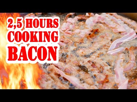 2,5 hours cooking Bacon - Entspannungsvideo - ASMR Video - Die Grillshow Special