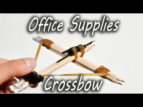 How to Make Office Supplies Crossbow