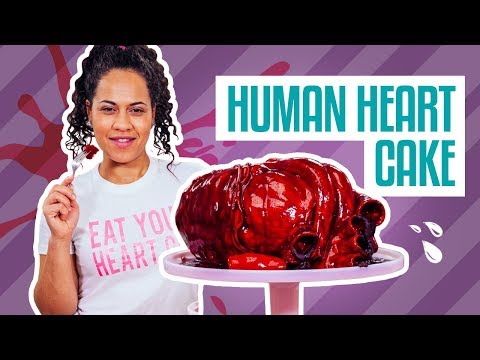 How To Make A Red Velvet HUMAN HEART out of CAKE | Yolanda Gampp | How To Cake It