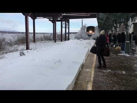 Amtrak Snow-mo Collision