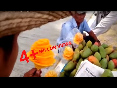 Beautiful Skill of Slicing Mango