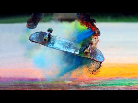 Explosions of Color: Skateboarding in Slow Motion (Chromatic 2)