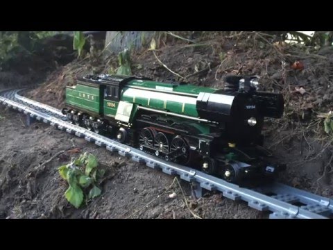 Large/Awesome Lego Train Set. Going through the Garden &amp; House 2016