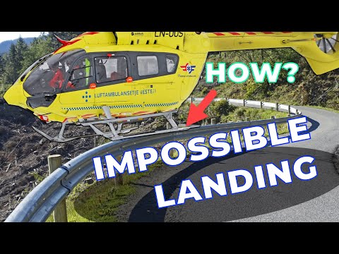 This is how Norwegian air ambulance do their landings