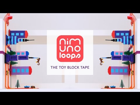 NIMUNO LOOPS - TOY BLOCK COMPATIBLE ADHESIVE TAPE