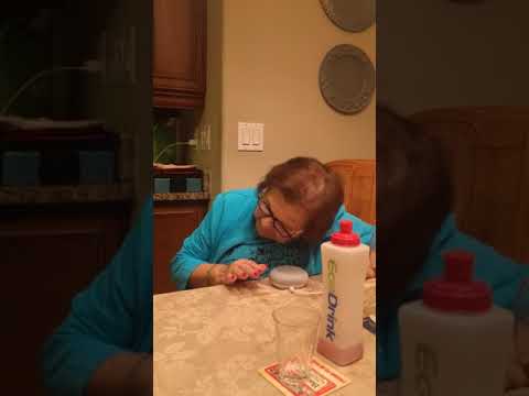 Italian grandmother learning to use Google home