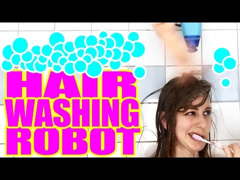 I built a hair washing robot