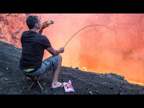 Daredevil Roasts Marshmallows Over A Volcano