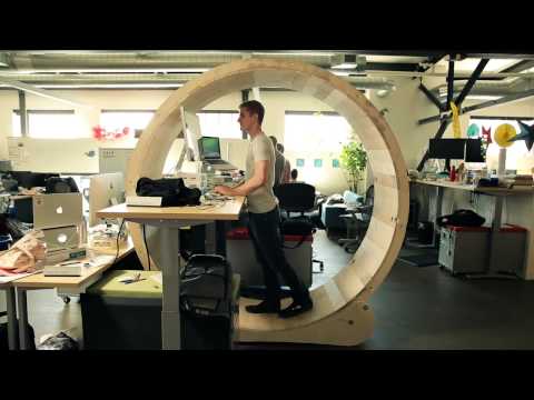 Hamster Wheel Standing Desk