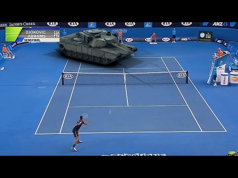 AUS OPEN 2015 - Djokovic v Abrams Semi-Final