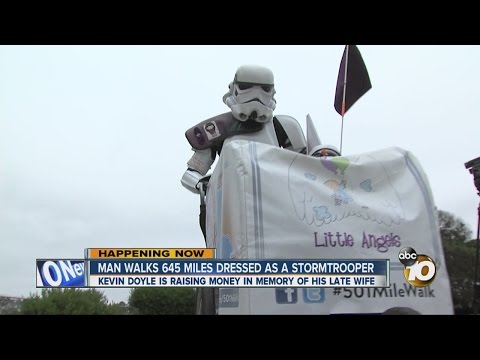 Man walks 645 miles dressed as a Stormtrooper