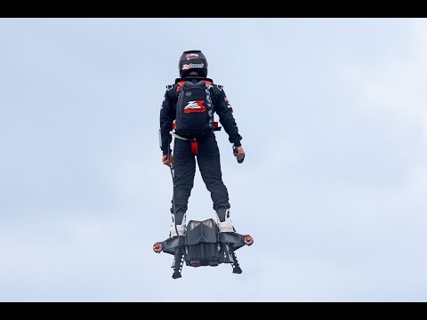 FlyboardÂ® Air Farthest flight by hoverboard (achieved on 30th April 2016 by Franky Zapata)