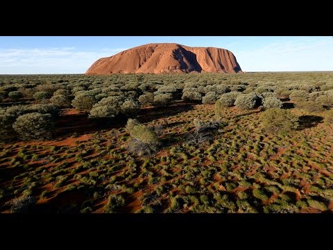 Never before seen bird&#039;s-eye view of Uluru