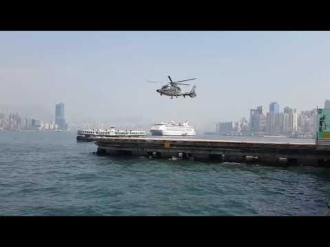 camera shutter speed matches helicopter`s rotor