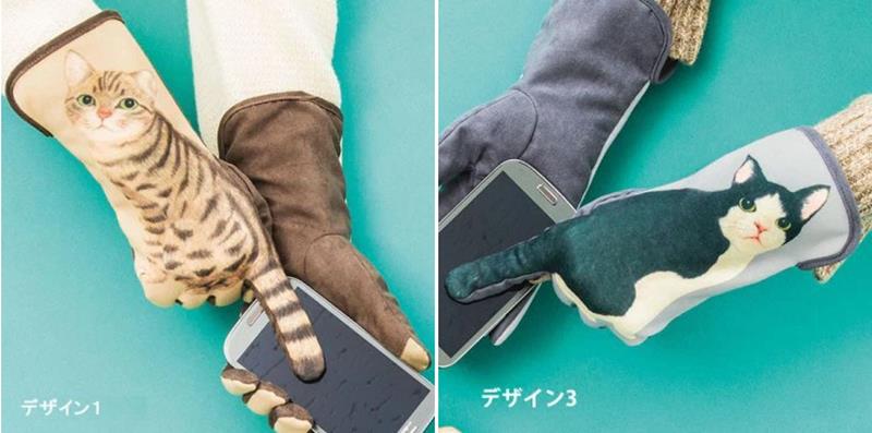 Mit dem Katzenschwanz übers Smartphone wackeln: Der Handschuh des Tages