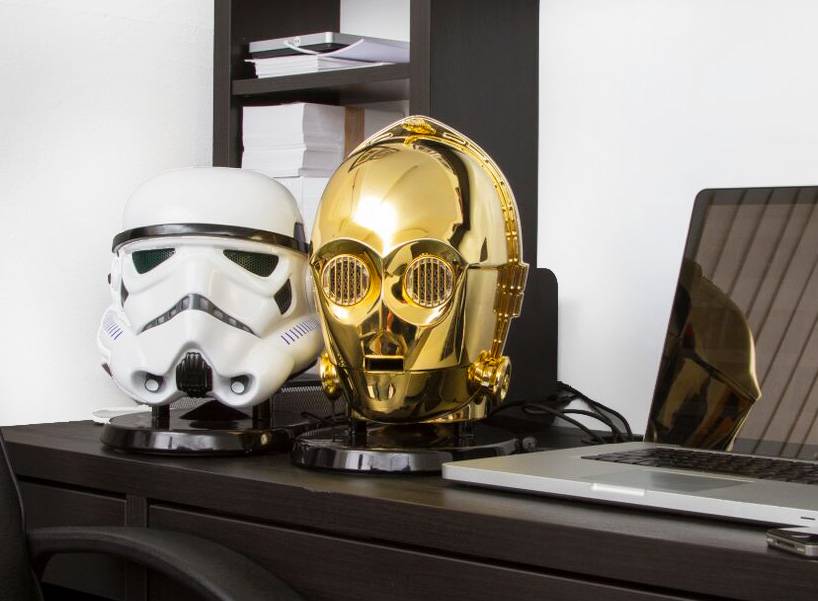 star-wars-audio-system-gold-plated-C3PO-stormtrooper-heads-designboom-11
