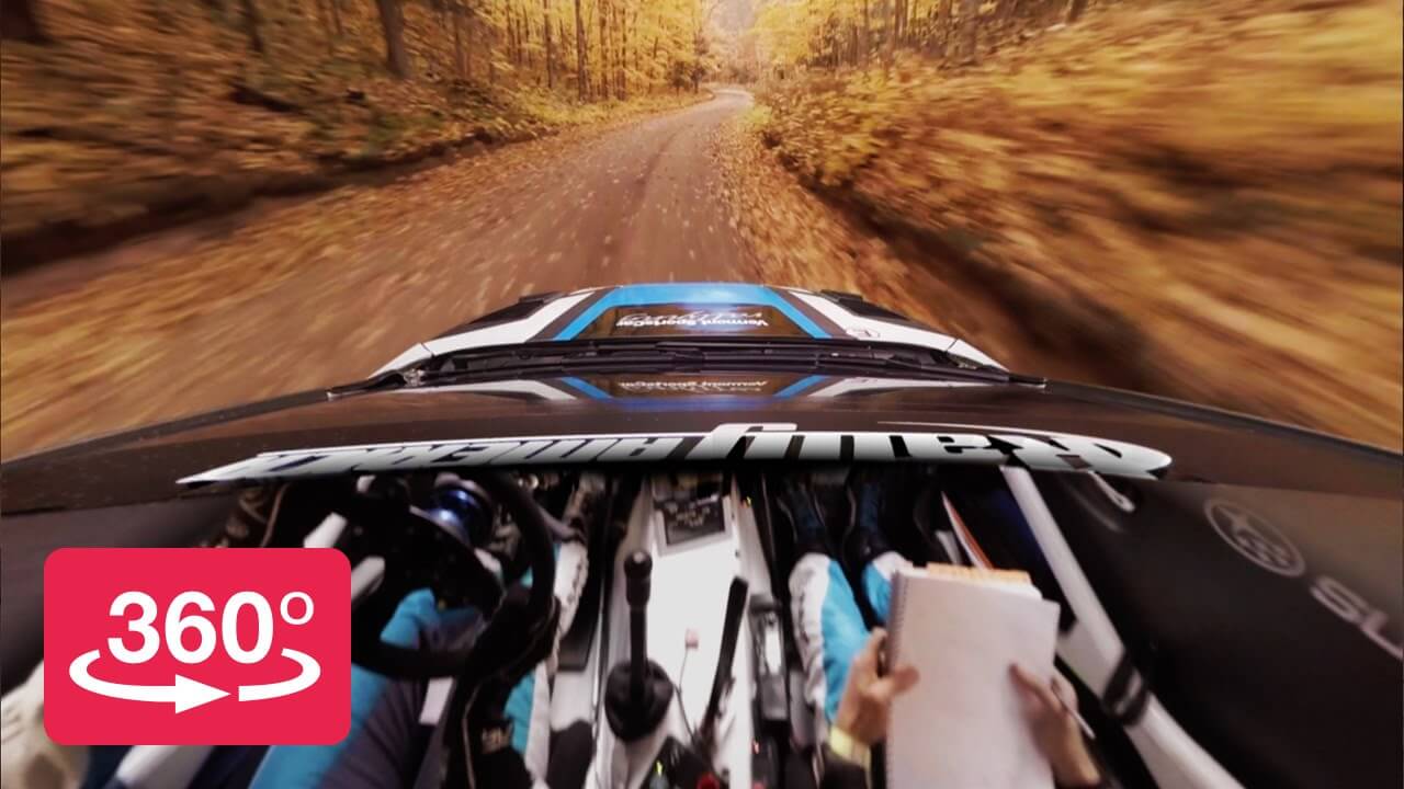 Jetzt wirds heftig: Rallye fahren im 360-Grad-Video