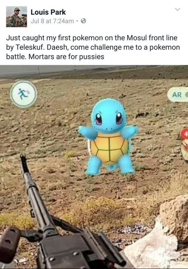 Im ISIS Kampfgebiet Pokemon Go spielen