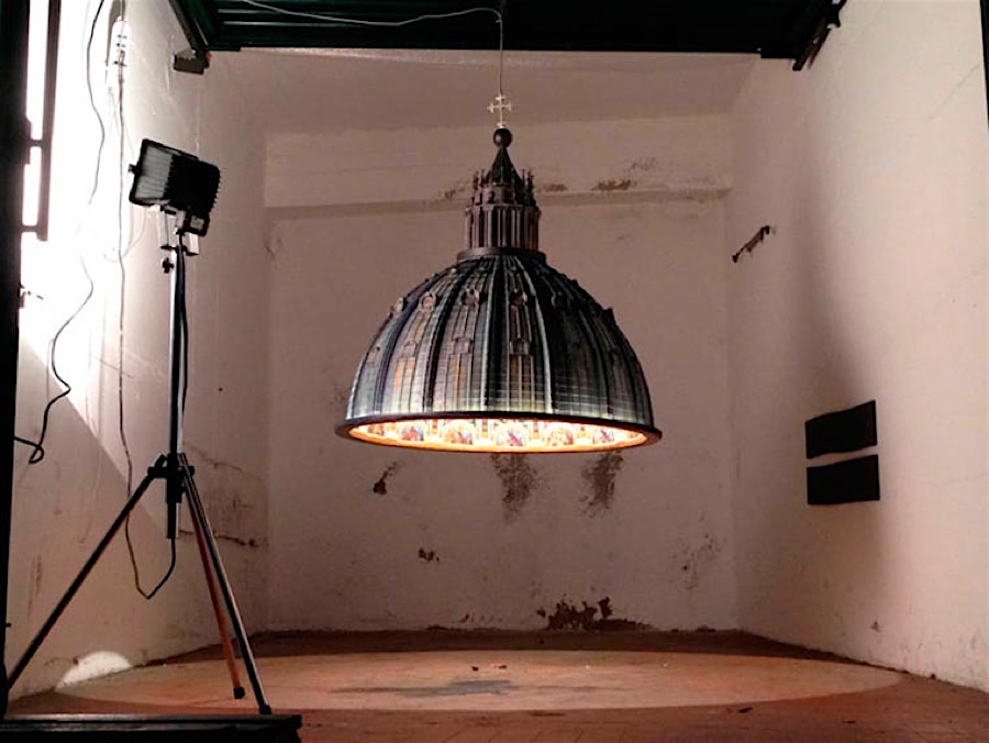Die Kuppel des Petersdomes in Rom – Lampenschirm mal anders