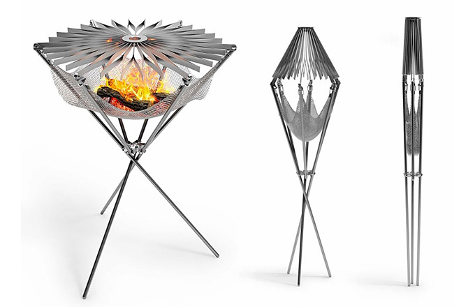 Das Auge isst mit: Ein faltbarer Grill für unterwegs