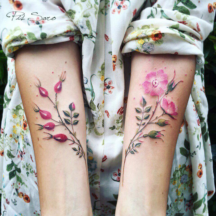 Eins mit der Natur werden: Tattoos by Pis Saro