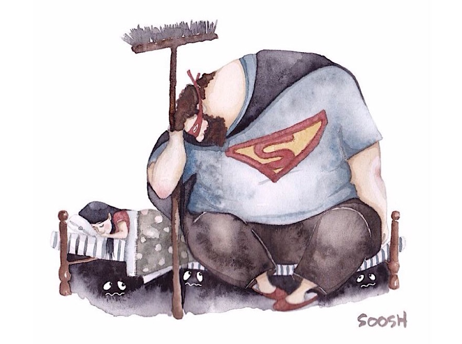 Vater und Tochter: Rührende Illustrationen von Snezhana Soosh