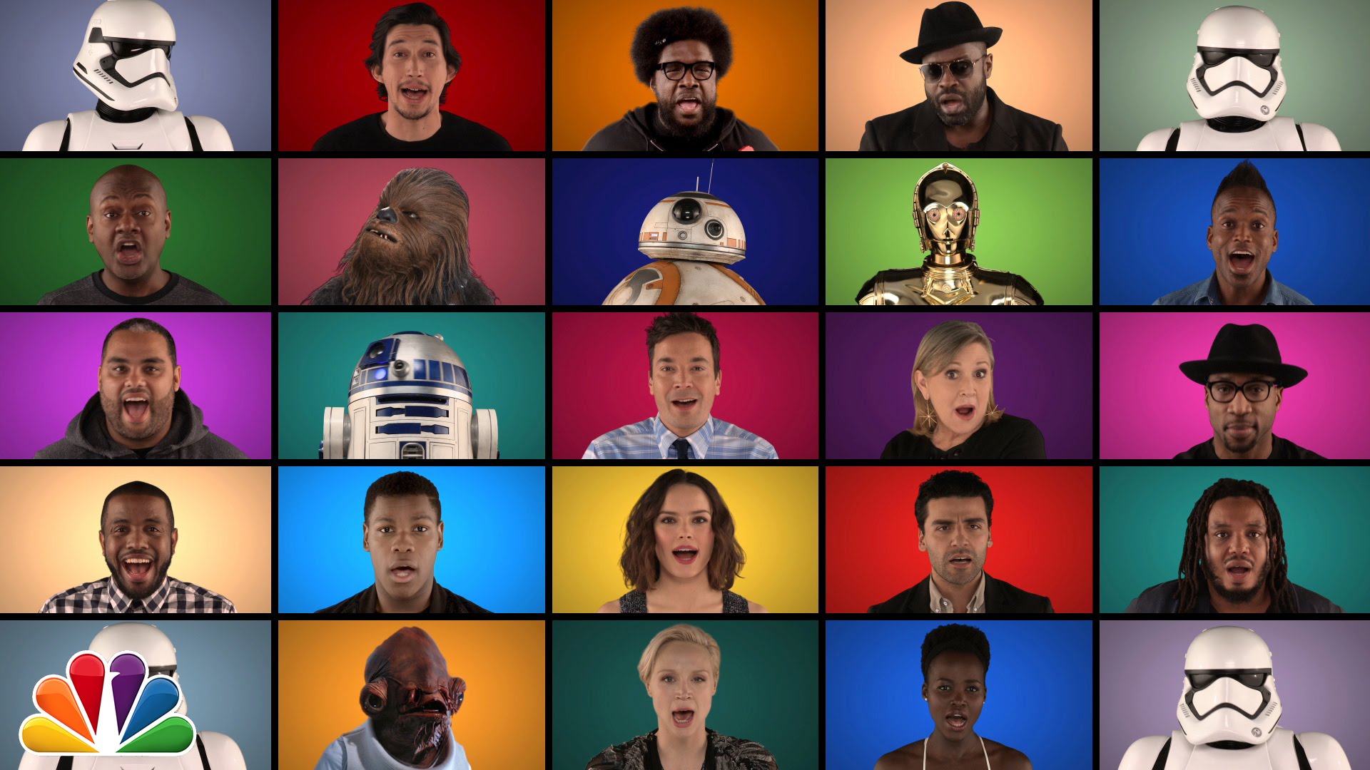 Jimmy Fallon lässt Star Wars Crew a capella singen