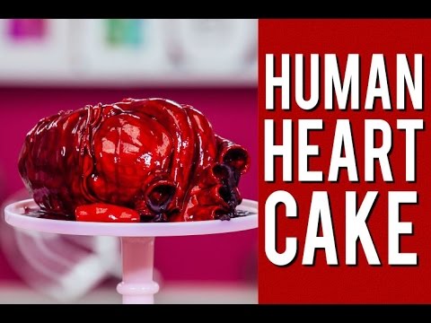 Liebe schenken: Ein menschliches Herz als Kuchen