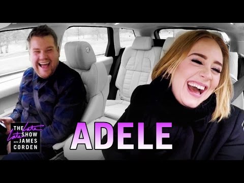 Wenn Adele mit James Corden beim Carpool Karaoke Songs schmettert